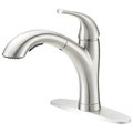 Boston Harbor PullOut Kitchen Faucet, 18 gpm, 1Faucet Handle, 1, 3Faucet Hole, MetalPlastic, Stainless Steel TOBI21040010NP